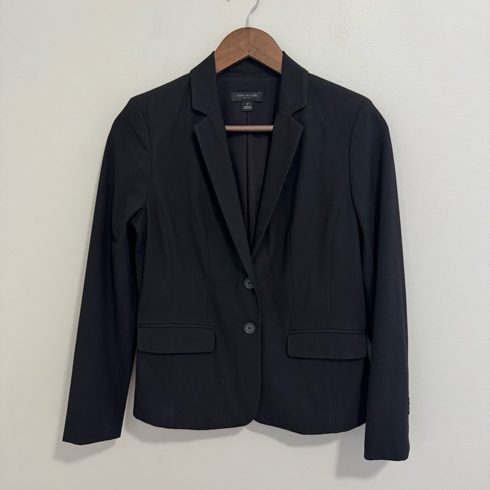 Ann Taylor Petite Double Button Basic Blazer
